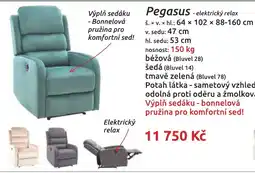 Nábytkáři Čech a Moravy Pegasus - elektrický relax nabídka