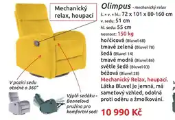 Nábytkáři Čech a Moravy Olimpus - mechanický relax nabídka