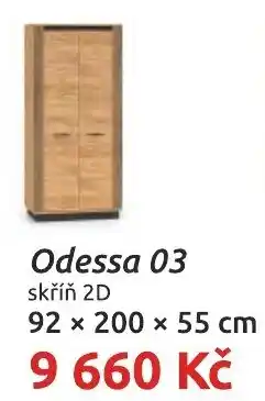 Nábytkáři Čech a Moravy Odessa 03 skříň 2D nabídka