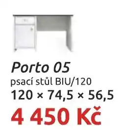 Nábytkáři Čech a Moravy Porto 05 psací stůl BIU/120 nabídka