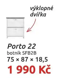 Nábytkáři Čech a Moravy Porto 22 botník SFB2B nabídka