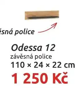 Nábytkáři Čech a Moravy Odessa 12 závěsná police nabídka