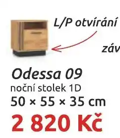 Nábytkáři Čech a Moravy Odessa 09 noční stolek 1D nabídka