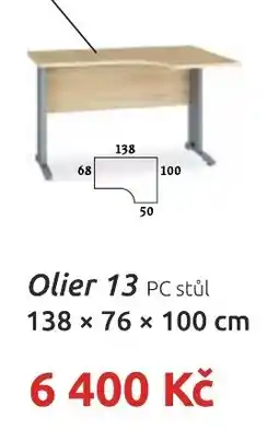 Nábytkáři Čech a Moravy Olier 13 PC stůl nabídka