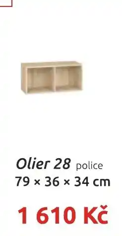 Nábytkáři Čech a Moravy Olier 28 police nabídka
