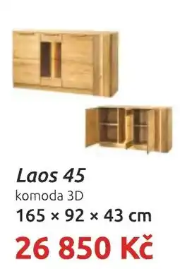 Nábytkáři Čech a Moravy Laos 45 komoda 3D nabídka