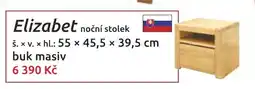 Nábytkáři Čech a Moravy Elizabeth noční stolek nabídka