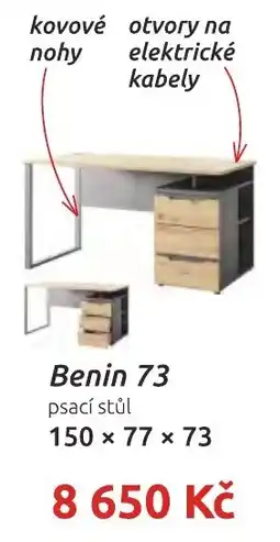 Nábytkáři Čech a Moravy Benin 73 psací stůl nabídka