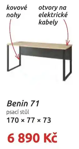 Nábytkáři Čech a Moravy Benin 71 psací stůl nabídka