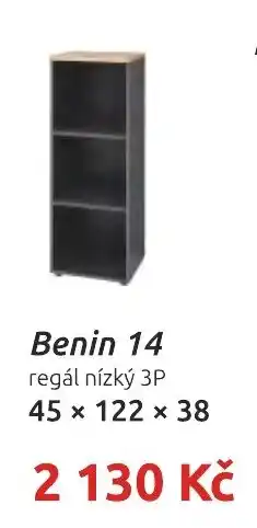 Nábytkáři Čech a Moravy Benin 14 regál nízký 3P nabídka