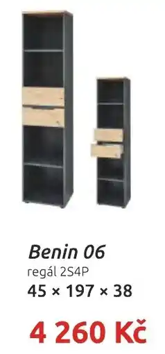 Nábytkáři Čech a Moravy Benin 06 regál 2S4P nabídka