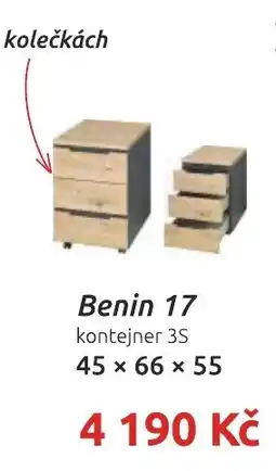 Nábytkáři Čech a Moravy Benin 17 kontejner 3S nabídka