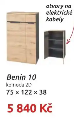 Nábytkáři Čech a Moravy Benin 10 komoda 2D nabídka