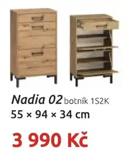 Nábytkáři Čech a Moravy Nadia 02 botník 1S2K nabídka