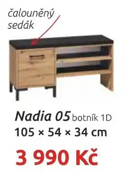 Nábytkáři Čech a Moravy Nadia 05 botník 1D nabídka