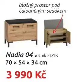 Nábytkáři Čech a Moravy Nadia 04 botník 2D1K nabídka