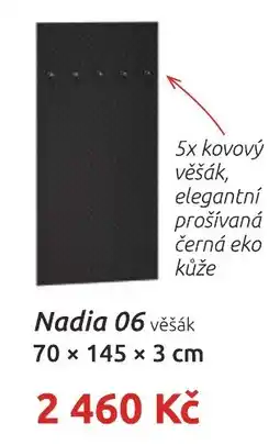 Nábytkáři Čech a Moravy Nadia 06 věšák nabídka