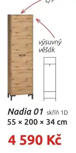 Nábytkáři Čech a Moravy Nadia 01 skříně 1D nabídka