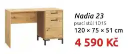 Nábytkáři Čech a Moravy Nadia 23 psací stůl 1D1S nabídka