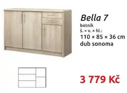 Nábytkáři Čech a Moravy Bella 7 botník nabídka