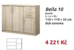 Nábytkáři Čech a Moravy Bella 10 botník nabídka