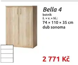 Nábytkáři Čech a Moravy Bella 4 botník nabídka