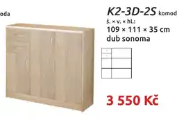 Nábytkáři Čech a Moravy K2-3D-2S komod nabídka
