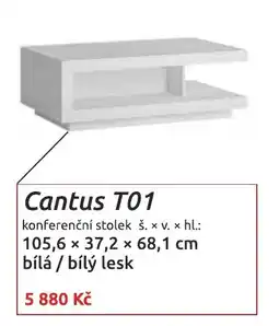 Nábytkáři Čech a Moravy Cantus T01 nabídka