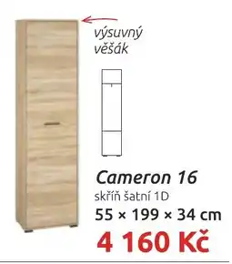Nábytkáři Čech a Moravy Cameron 16 skříň šatní 1D nabídka