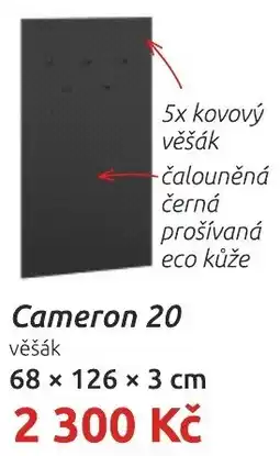 Nábytkáři Čech a Moravy Cameron 20 věšák nabídka