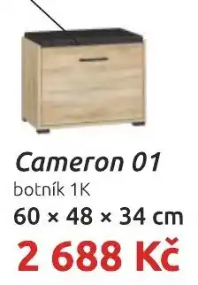 Nábytkáři Čech a Moravy Cameron 01 botník 1K nabídka