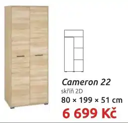 Nábytkáři Čech a Moravy Cameron 22 skříň 2D nabídka
