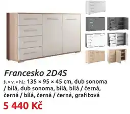 Nábytkáři Čech a Moravy Francesko 2D4S nabídka