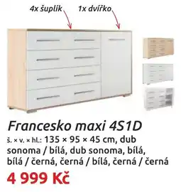 Nábytkáři Čech a Moravy Francesko maxi 4S1D nabídka