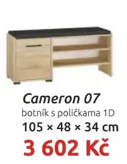 Nábytkáři Čech a Moravy Cameron 07 botník s poličkama 1D nabídka