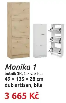Nábytkáři Čech a Moravy Monika 1 botník 3K nabídka