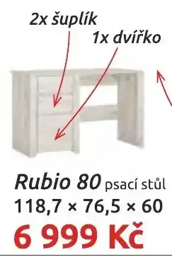 Nábytkáři Čech a Moravy Rubio 80 psací stůl nabídka