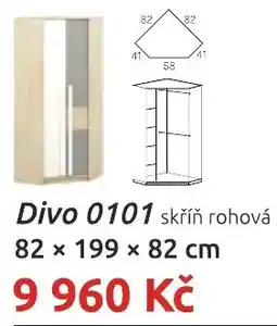 Nábytkáři Čech a Moravy Divo 0101 skříně rohová nabídka