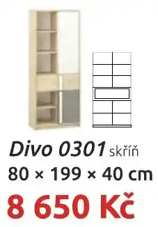 Nábytkáři Čech a Moravy Divo 0301 skříň nabídka