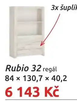 Nábytkáři Čech a Moravy Rubio 32 regál nabídka