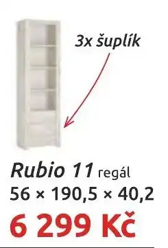 Nábytkáři Čech a Moravy Rubio 11 regál nabídka
