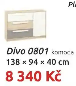 Nábytkáři Čech a Moravy Divo 0801 komoda nabídka
