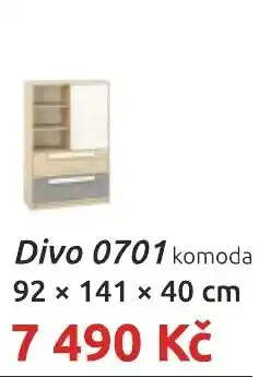 Nábytkáři Čech a Moravy Divo 0701 komoda nabídka