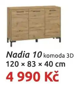 Nábytkáři Čech a Moravy Nadia 10 komoda 3D nabídka