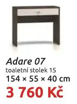 Nábytkáři Čech a Moravy Adare 07 toaletní stolek 1S nabídka