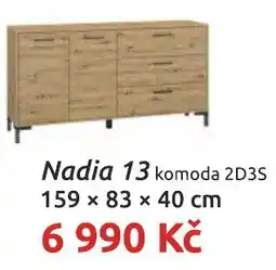 Nábytkáři Čech a Moravy Nadia 13 komoda 2D3S nabídka