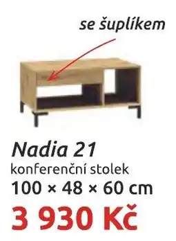 Nábytkáři Čech a Moravy Nadia 21 konferenční stolek nabídka
