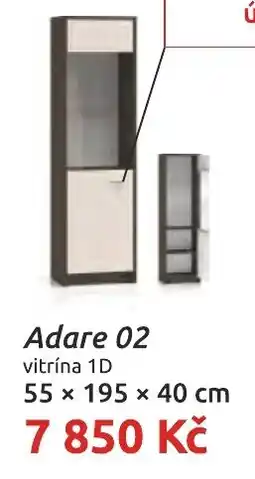 Nábytkáři Čech a Moravy Adare 02 vitrína 1D nabídka
