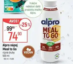 Globus Alpro nápoj Meal to Go nabídka