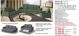 Nábytkáři Čech a Moravy Siesta 3R + 1 + 1 Sedací soupravy nabídka